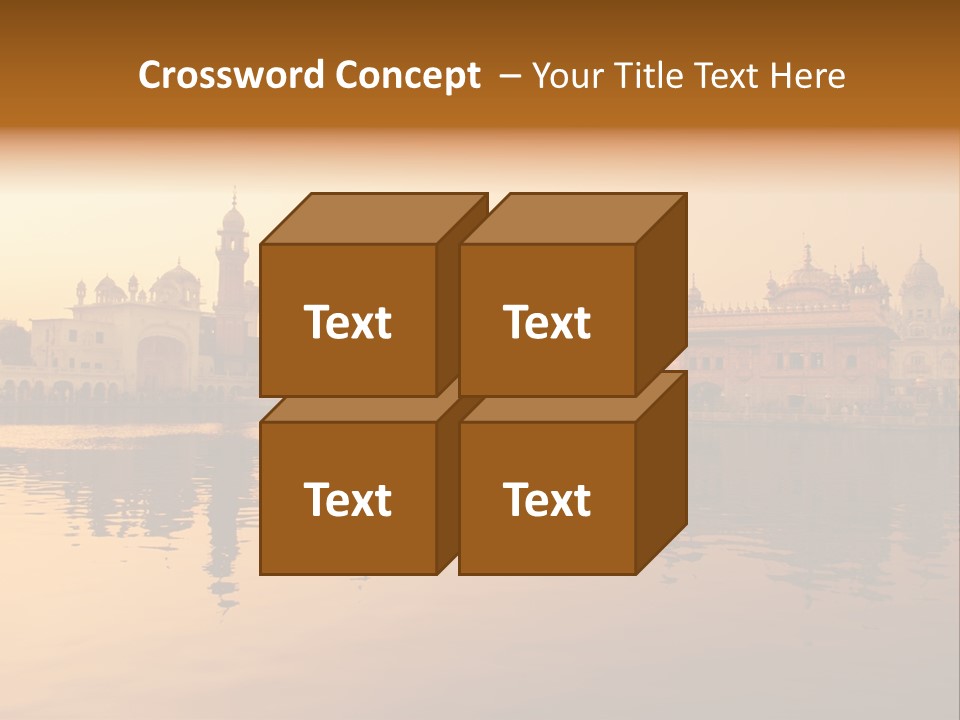 A Large Body Of Water With Buildings In The Background PowerPoint Template