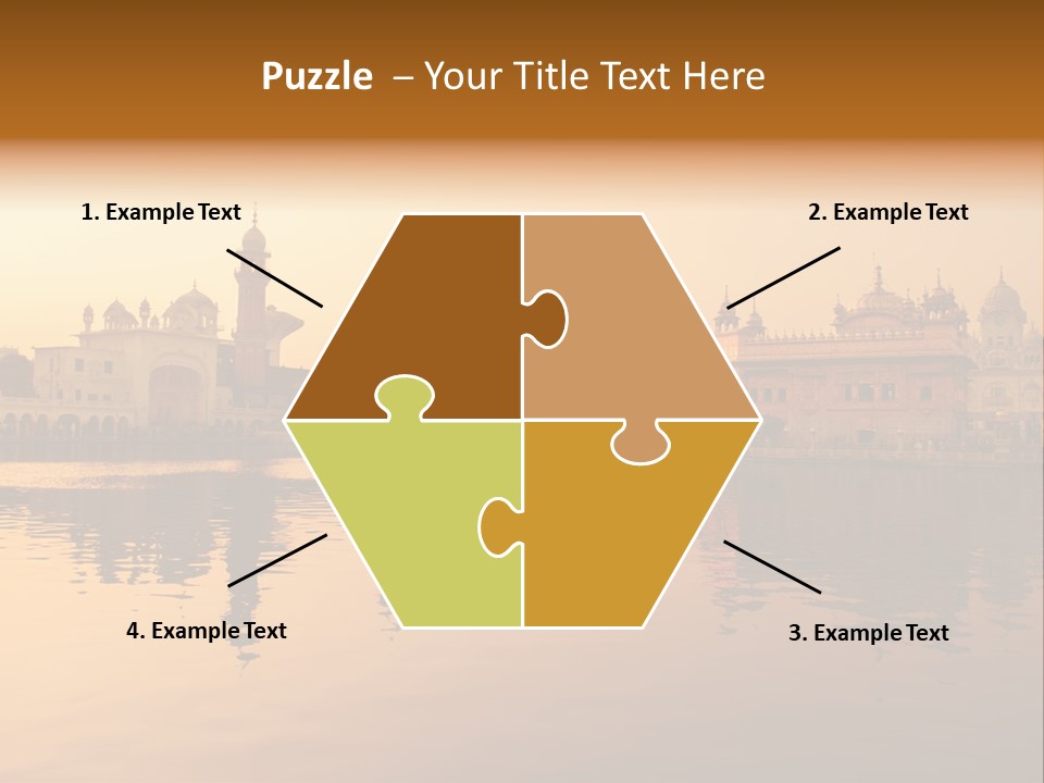 A Large Body Of Water With Buildings In The Background PowerPoint Template