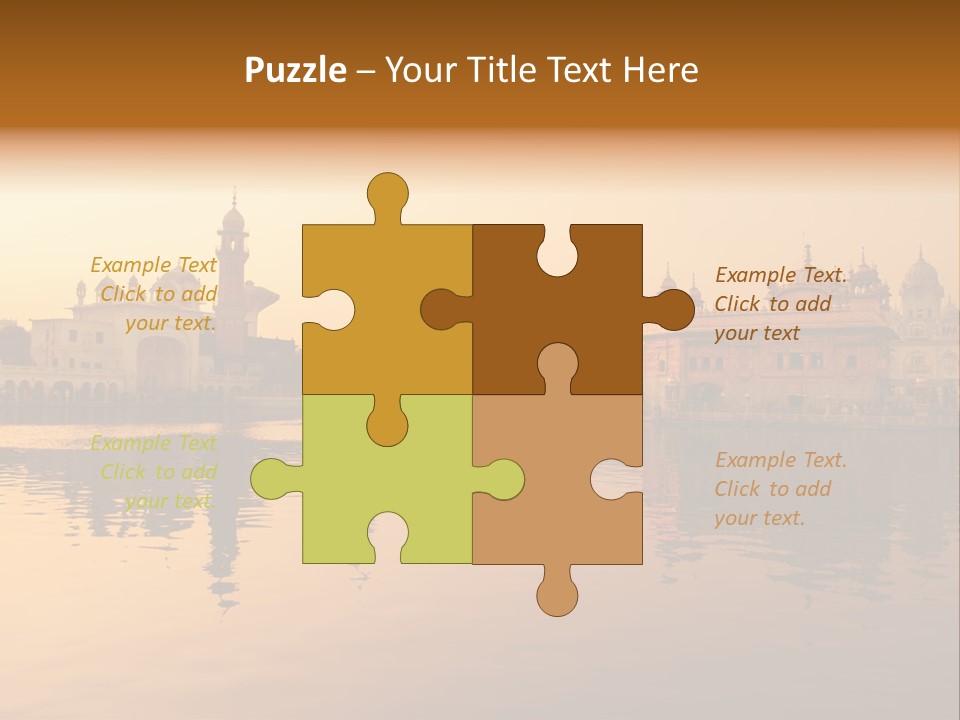 A Large Body Of Water With Buildings In The Background PowerPoint Template