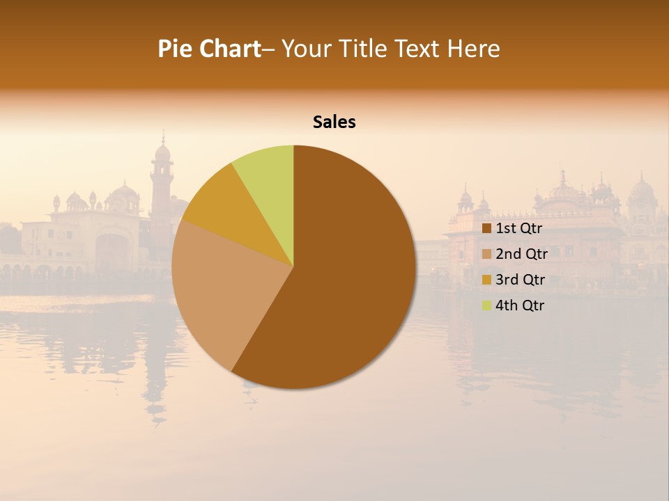 A Large Body Of Water With Buildings In The Background PowerPoint Template