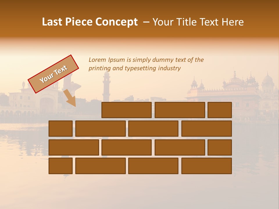 A Large Body Of Water With Buildings In The Background PowerPoint Template