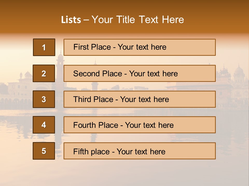 A Large Body Of Water With Buildings In The Background PowerPoint Template