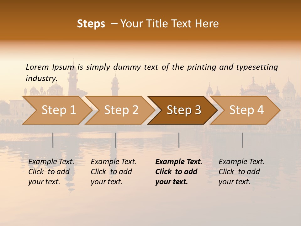 A Large Body Of Water With Buildings In The Background PowerPoint Template