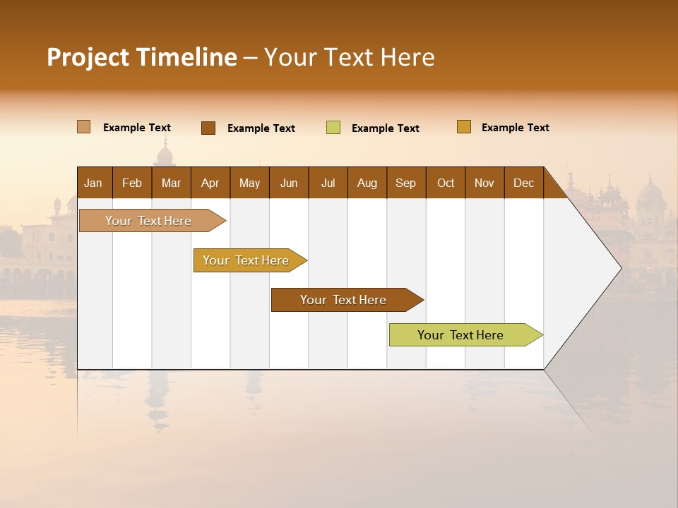 A Large Body Of Water With Buildings In The Background PowerPoint Template