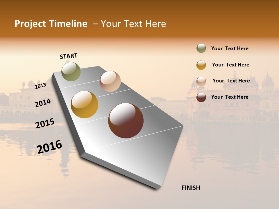 A Large Body Of Water With Buildings In The Background PowerPoint Template