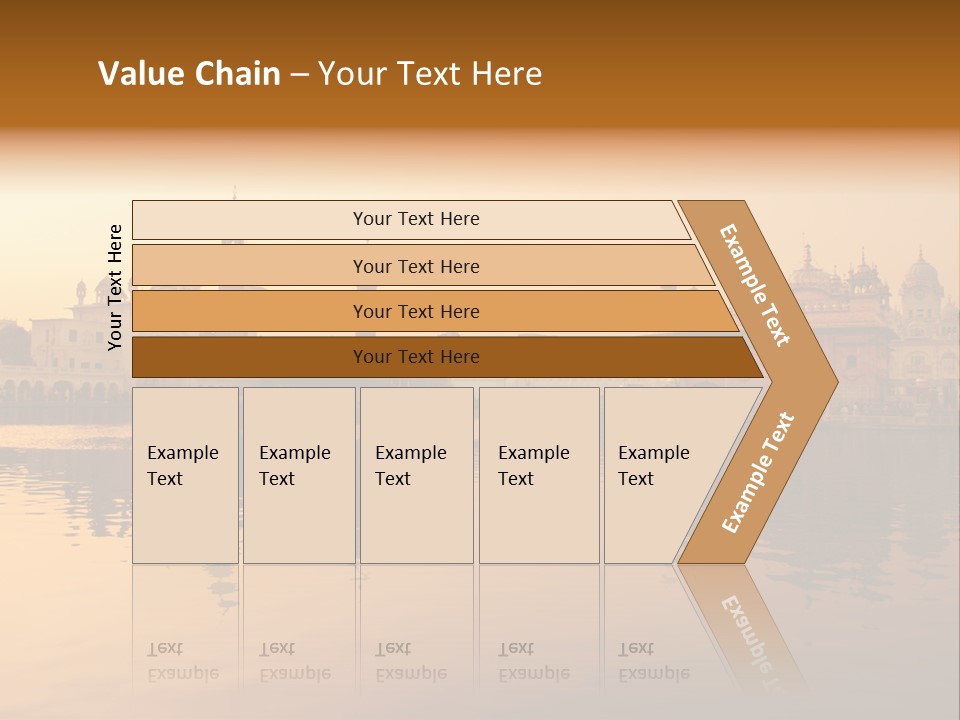 A Large Body Of Water With Buildings In The Background PowerPoint Template