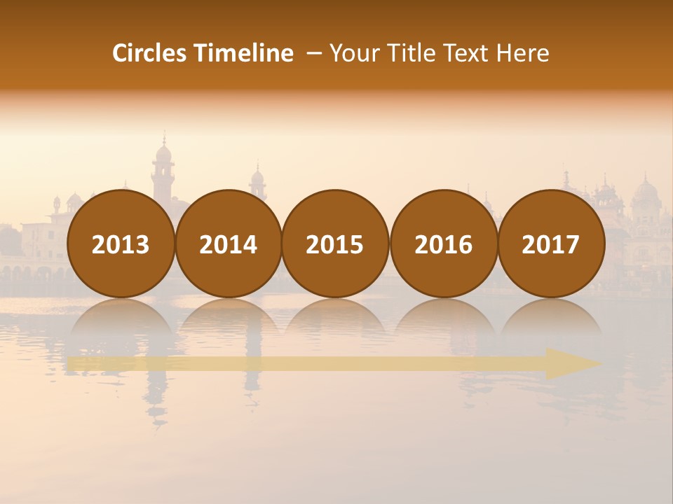 A Large Body Of Water With Buildings In The Background PowerPoint Template