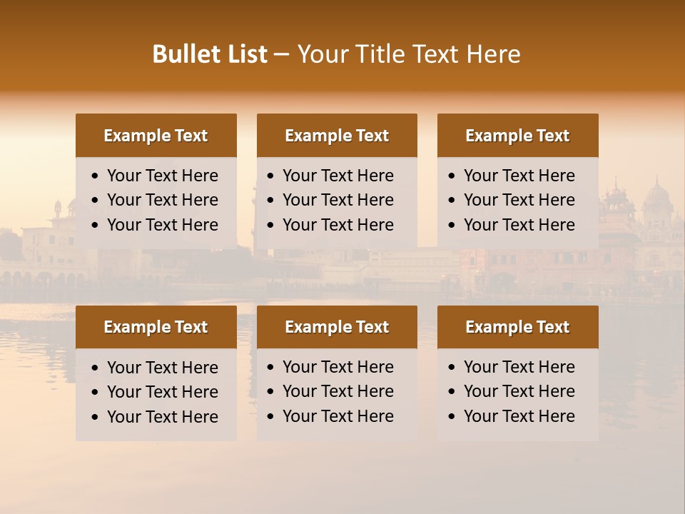 A Large Body Of Water With Buildings In The Background PowerPoint Template