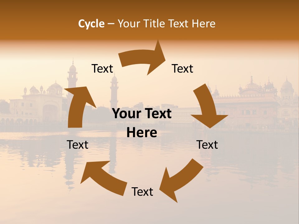 A Large Body Of Water With Buildings In The Background PowerPoint Template