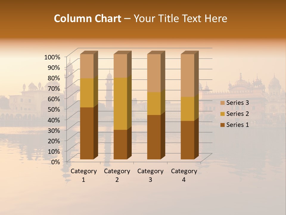 A Large Body Of Water With Buildings In The Background PowerPoint Template