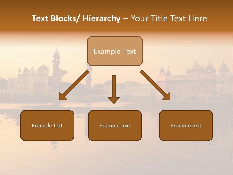 A Large Body Of Water With Buildings In The Background PowerPoint Template