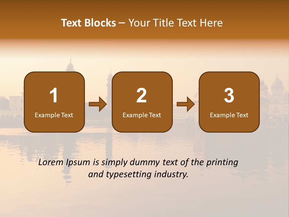 A Large Body Of Water With Buildings In The Background PowerPoint Template