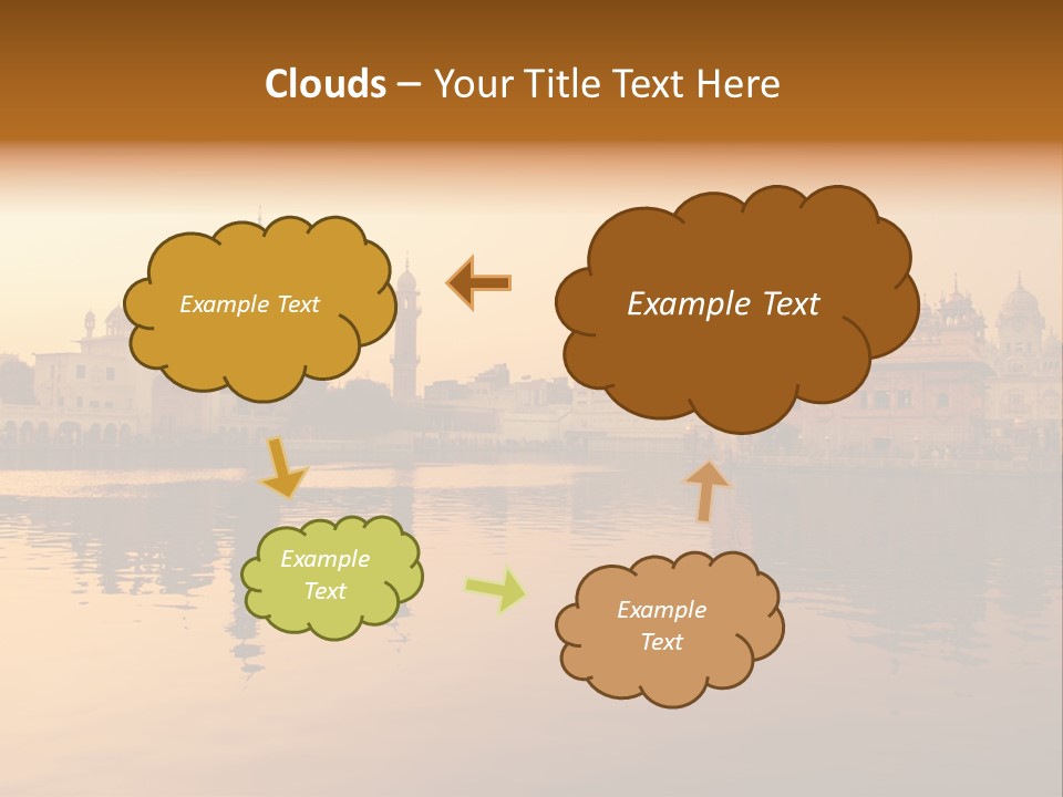 A Large Body Of Water With Buildings In The Background PowerPoint Template