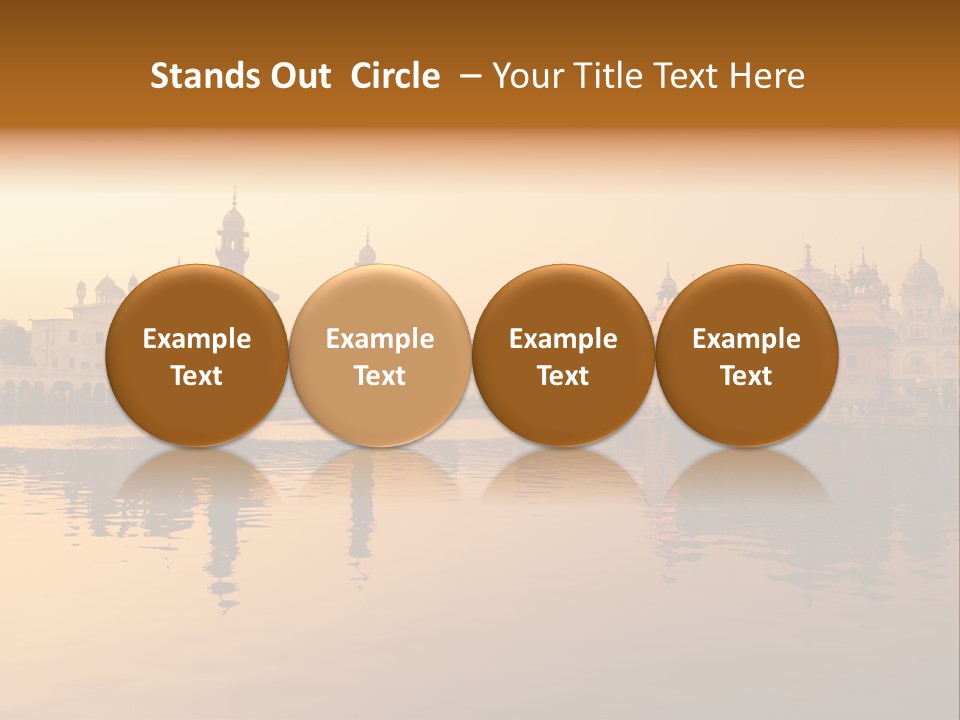 A Large Body Of Water With Buildings In The Background PowerPoint Template