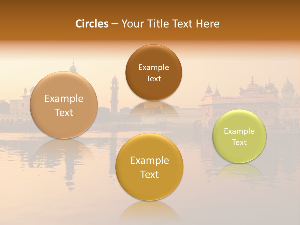 A Large Body Of Water With Buildings In The Background PowerPoint Template