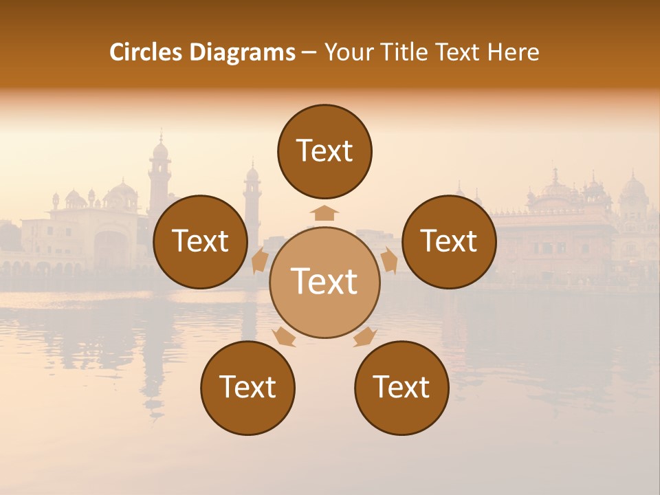 A Large Body Of Water With Buildings In The Background PowerPoint Template