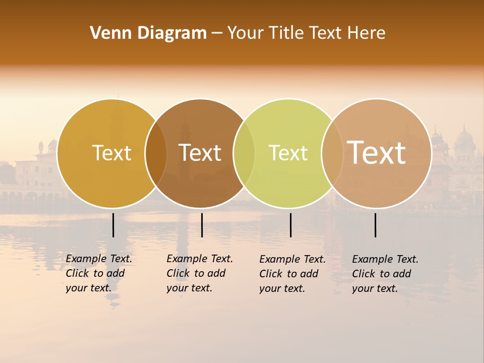 A Large Body Of Water With Buildings In The Background PowerPoint Template