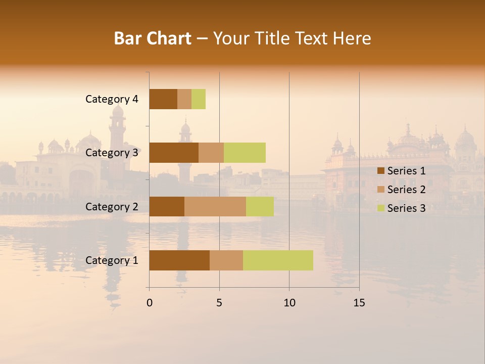 A Large Body Of Water With Buildings In The Background PowerPoint Template