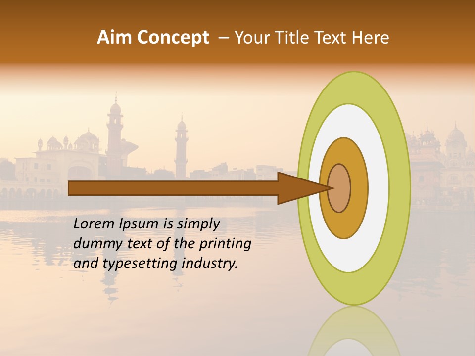 A Large Body Of Water With Buildings In The Background PowerPoint Template