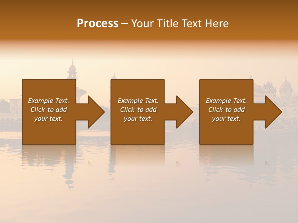 A Large Body Of Water With Buildings In The Background PowerPoint Template