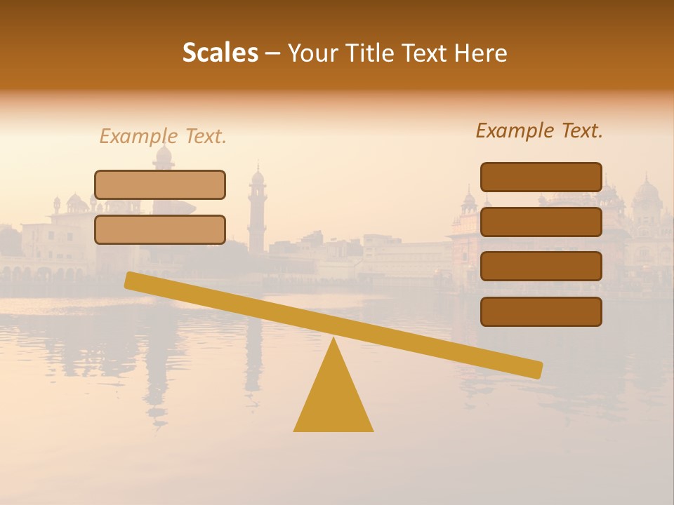 A Large Body Of Water With Buildings In The Background PowerPoint Template