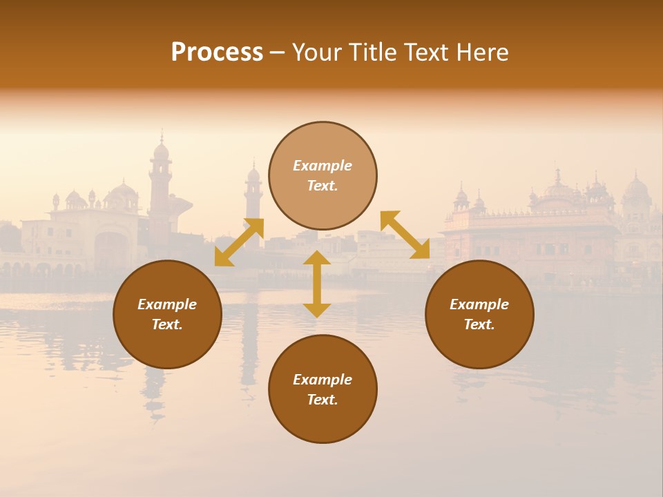 A Large Body Of Water With Buildings In The Background PowerPoint Template