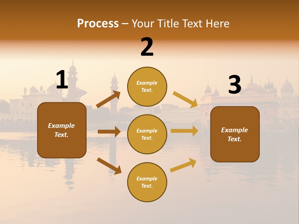 A Large Body Of Water With Buildings In The Background PowerPoint Template