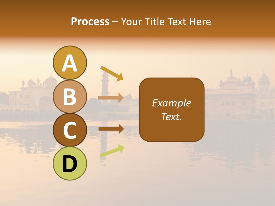 A Large Body Of Water With Buildings In The Background PowerPoint Template