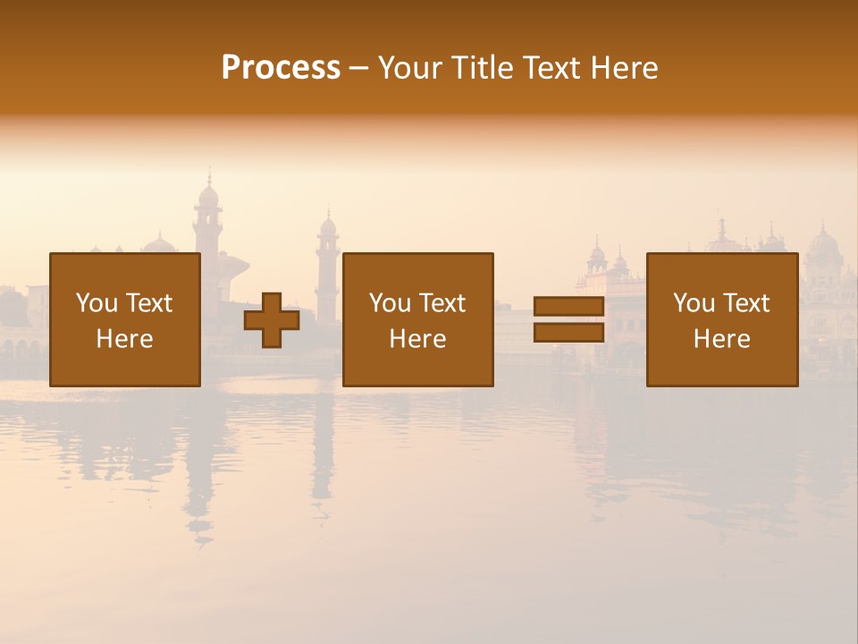 A Large Body Of Water With Buildings In The Background PowerPoint Template