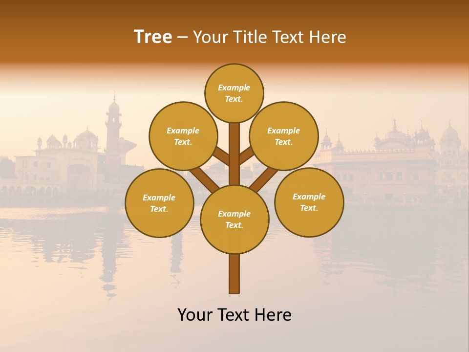 A Large Body Of Water With Buildings In The Background PowerPoint Template