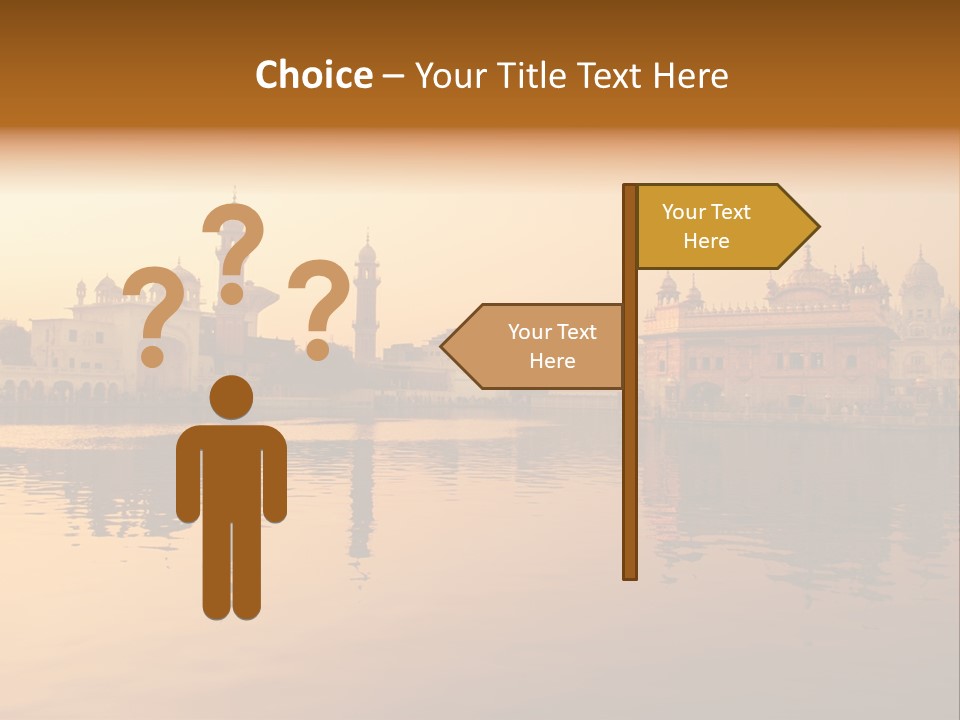 A Large Body Of Water With Buildings In The Background PowerPoint Template