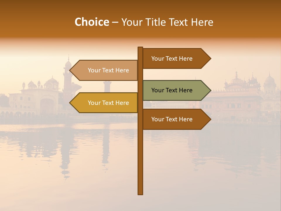 A Large Body Of Water With Buildings In The Background PowerPoint Template