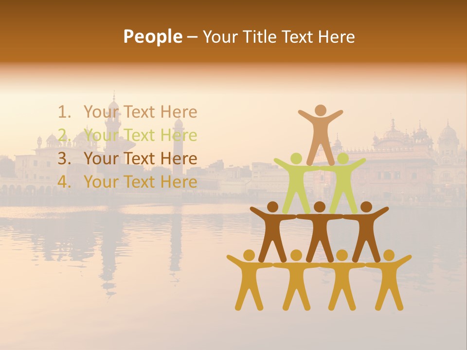 A Large Body Of Water With Buildings In The Background PowerPoint Template