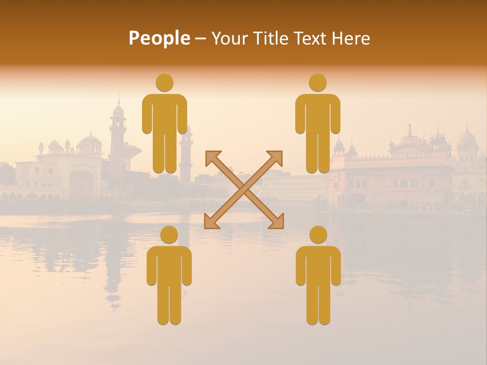 A Large Body Of Water With Buildings In The Background PowerPoint Template