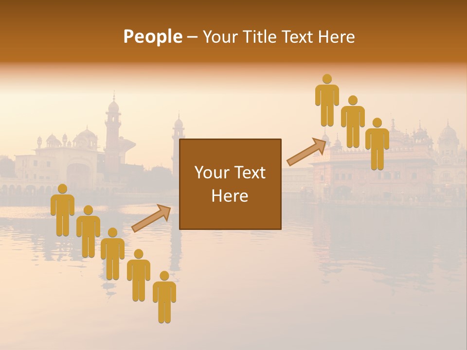 A Large Body Of Water With Buildings In The Background PowerPoint Template