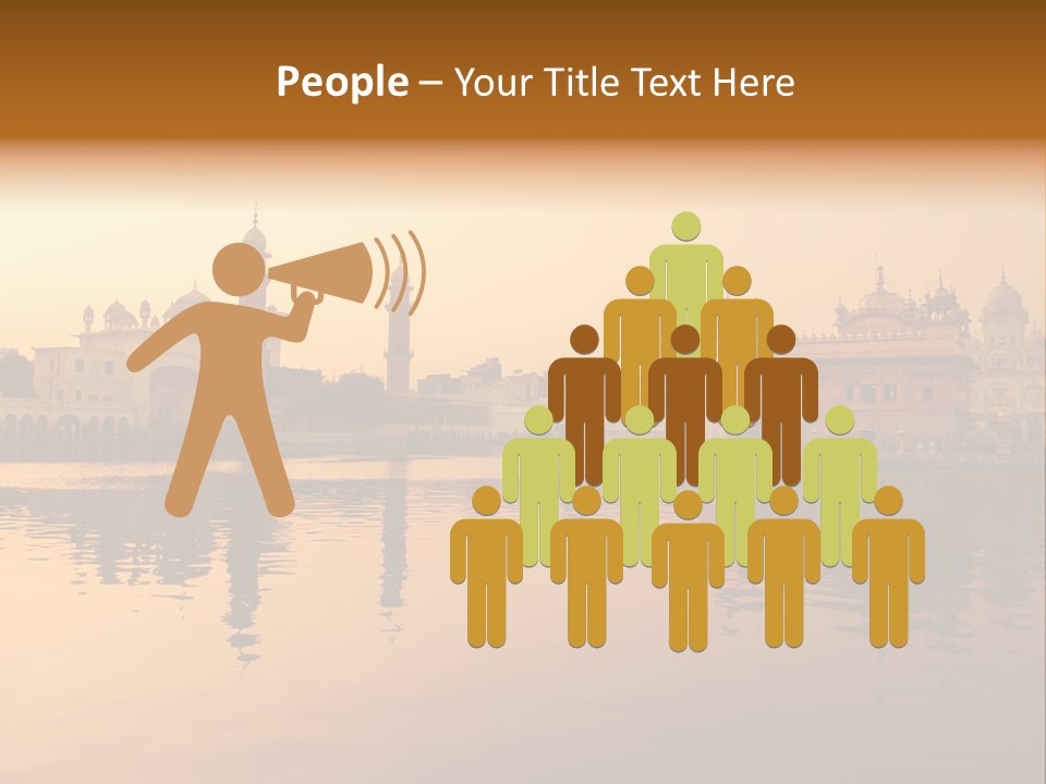 A Large Body Of Water With Buildings In The Background PowerPoint Template