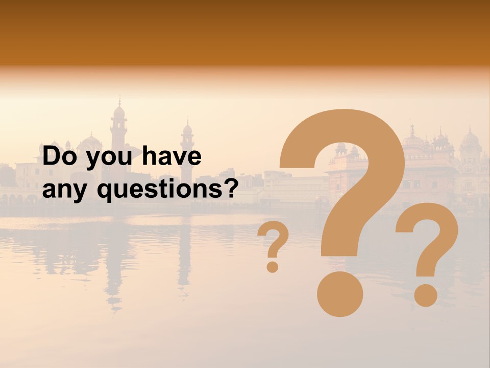 A Large Body Of Water With Buildings In The Background PowerPoint Template