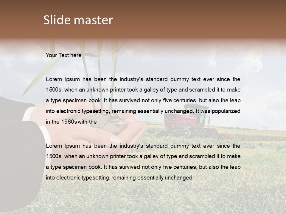 Wooden Healthy Food PowerPoint Template