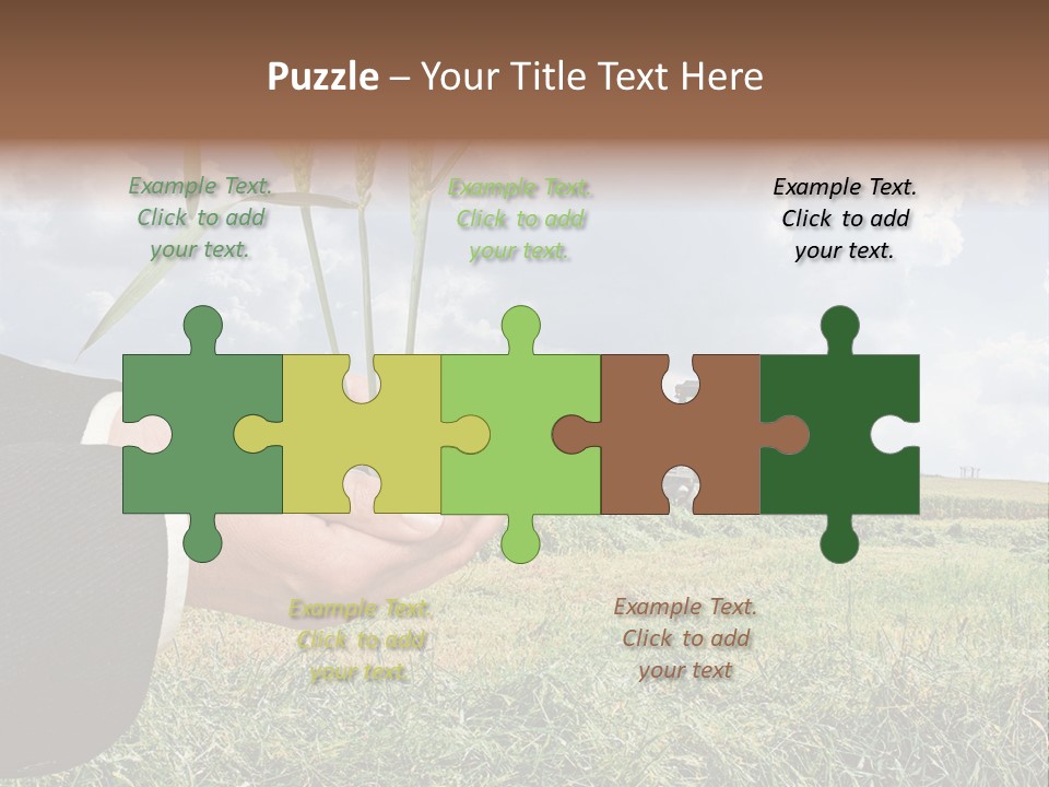 Wooden Healthy Food PowerPoint Template