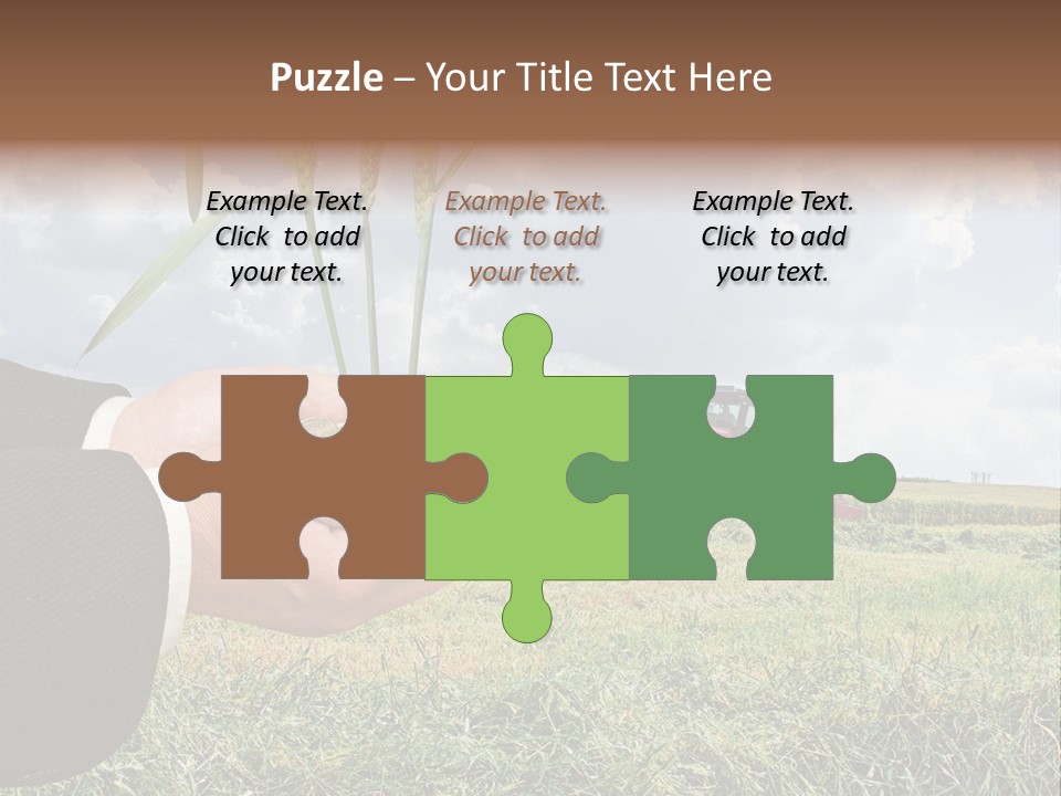 Wooden Healthy Food PowerPoint Template