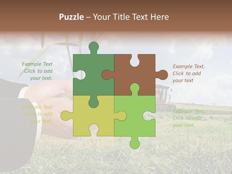 Wooden Healthy Food PowerPoint Template