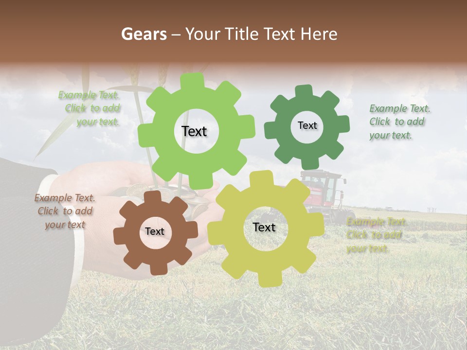 Wooden Healthy Food PowerPoint Template