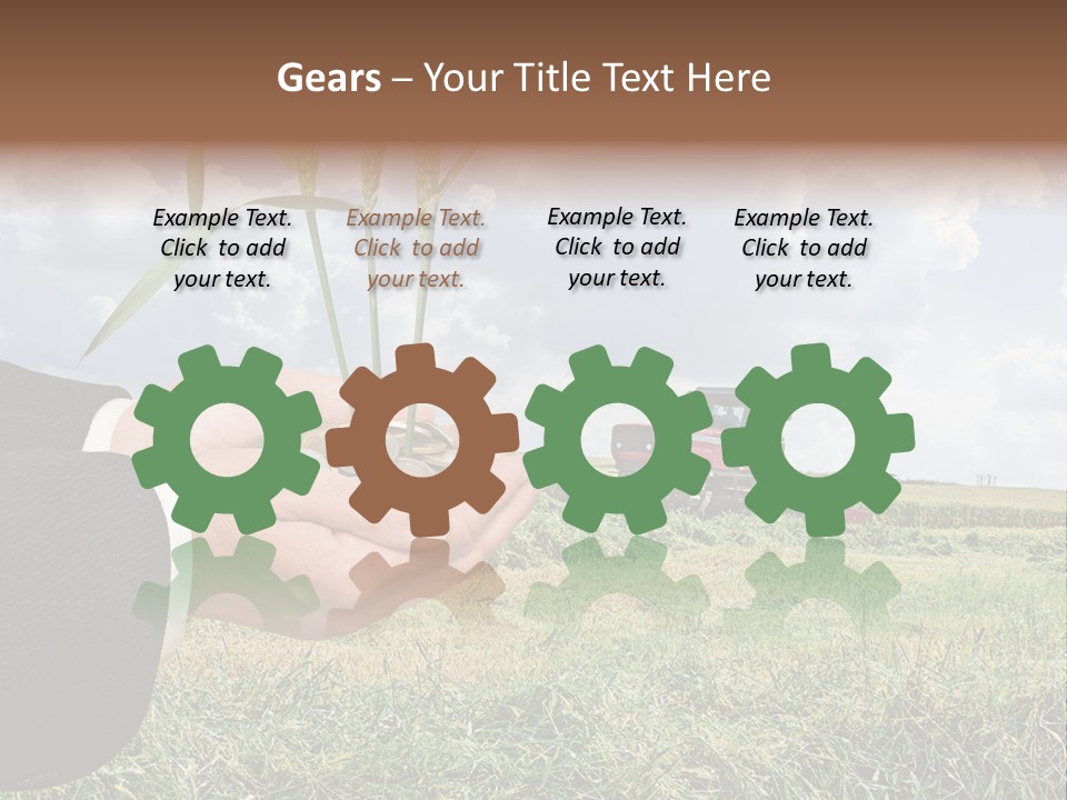 Wooden Healthy Food PowerPoint Template