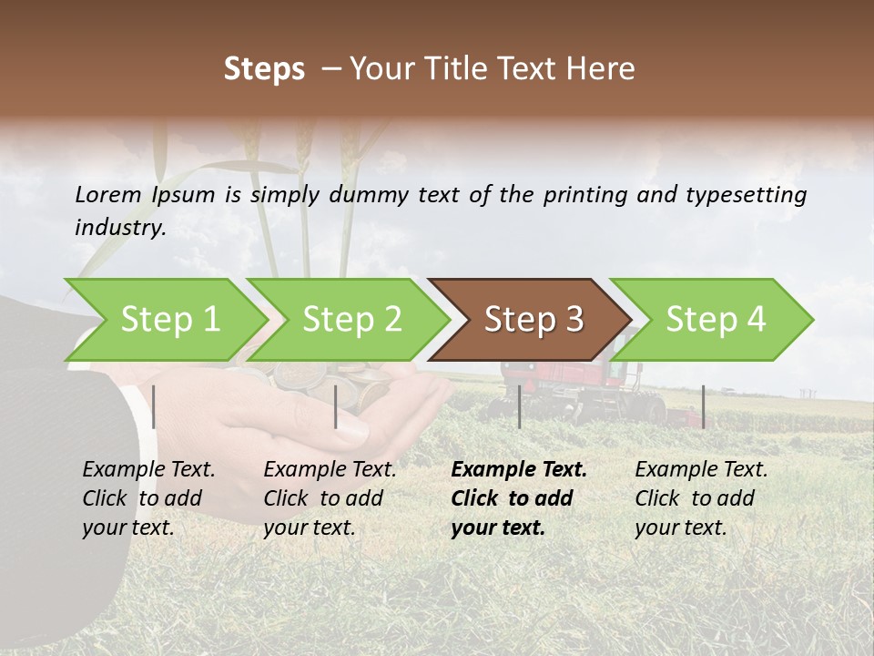 Wooden Healthy Food PowerPoint Template