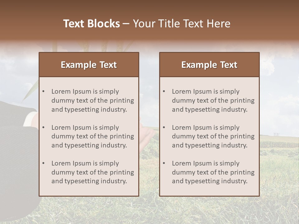 Wooden Healthy Food PowerPoint Template