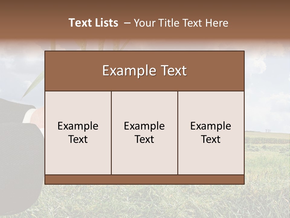 Wooden Healthy Food PowerPoint Template