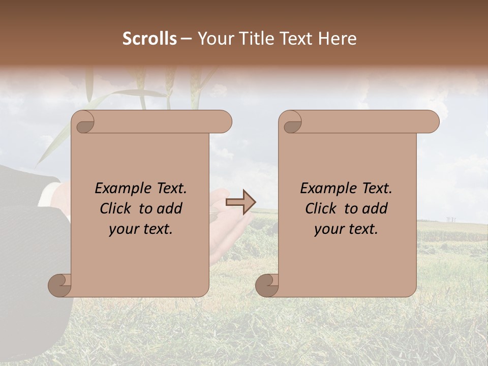 Wooden Healthy Food PowerPoint Template