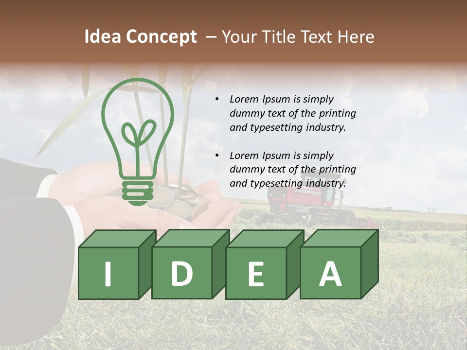 Wooden Healthy Food PowerPoint Template