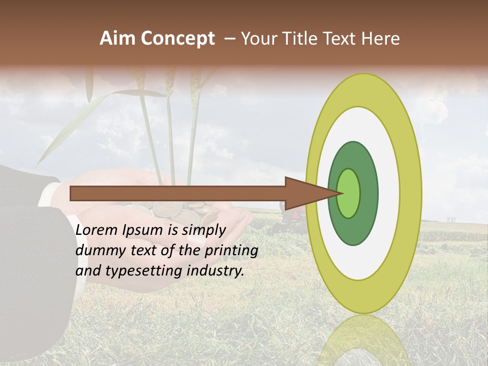 Wooden Healthy Food PowerPoint Template