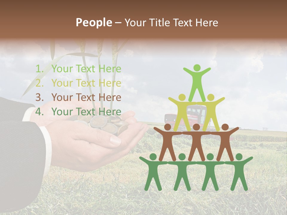 Wooden Healthy Food PowerPoint Template